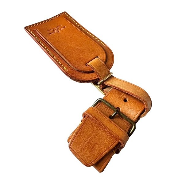 Authentic Louis Vuitton Vachetta Leather Large Luggage Tag with Poignet - Picture 9 of 9